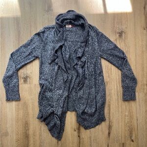 Blue heather cardigan sweater